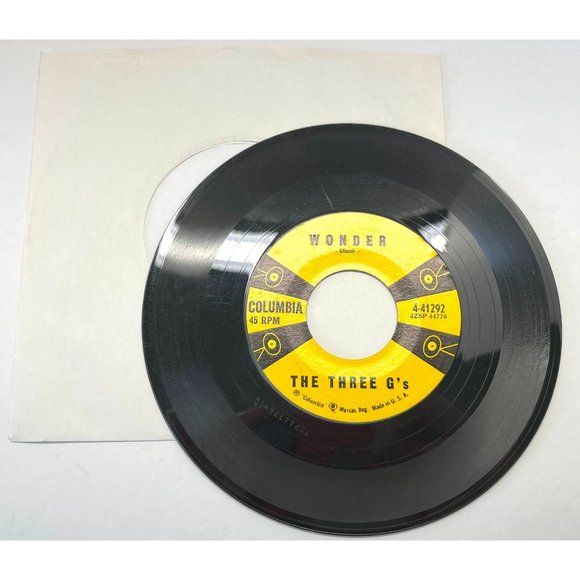 The Three G's Wonder / These are the Little Things 45 Vinyl Pop Record Columbia - Picture 3 of 4